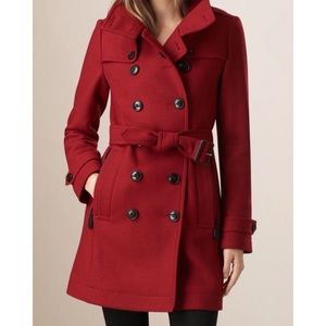 Burberry Brit Crombrook Belted Wool Coat